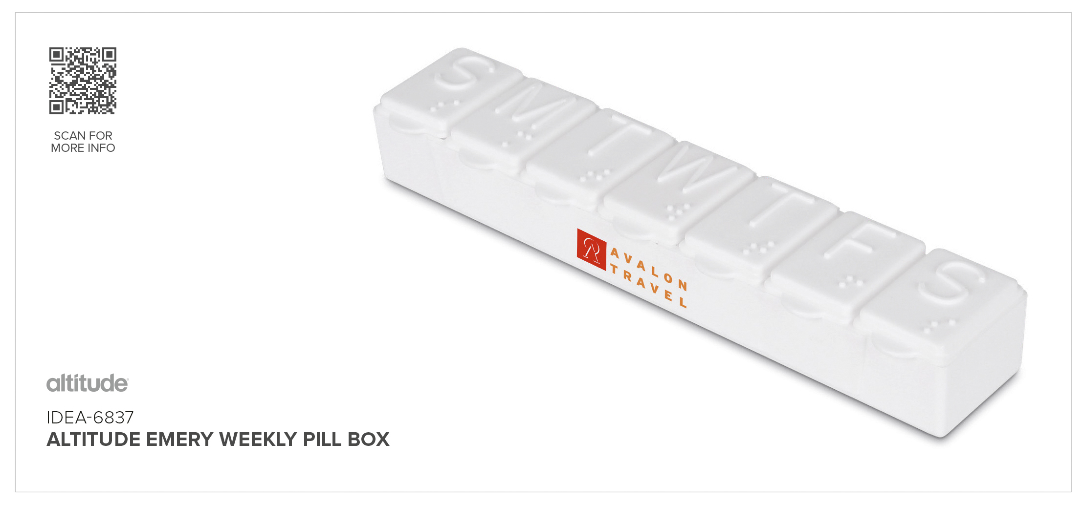 Altitude Emery Weekly Pill Box